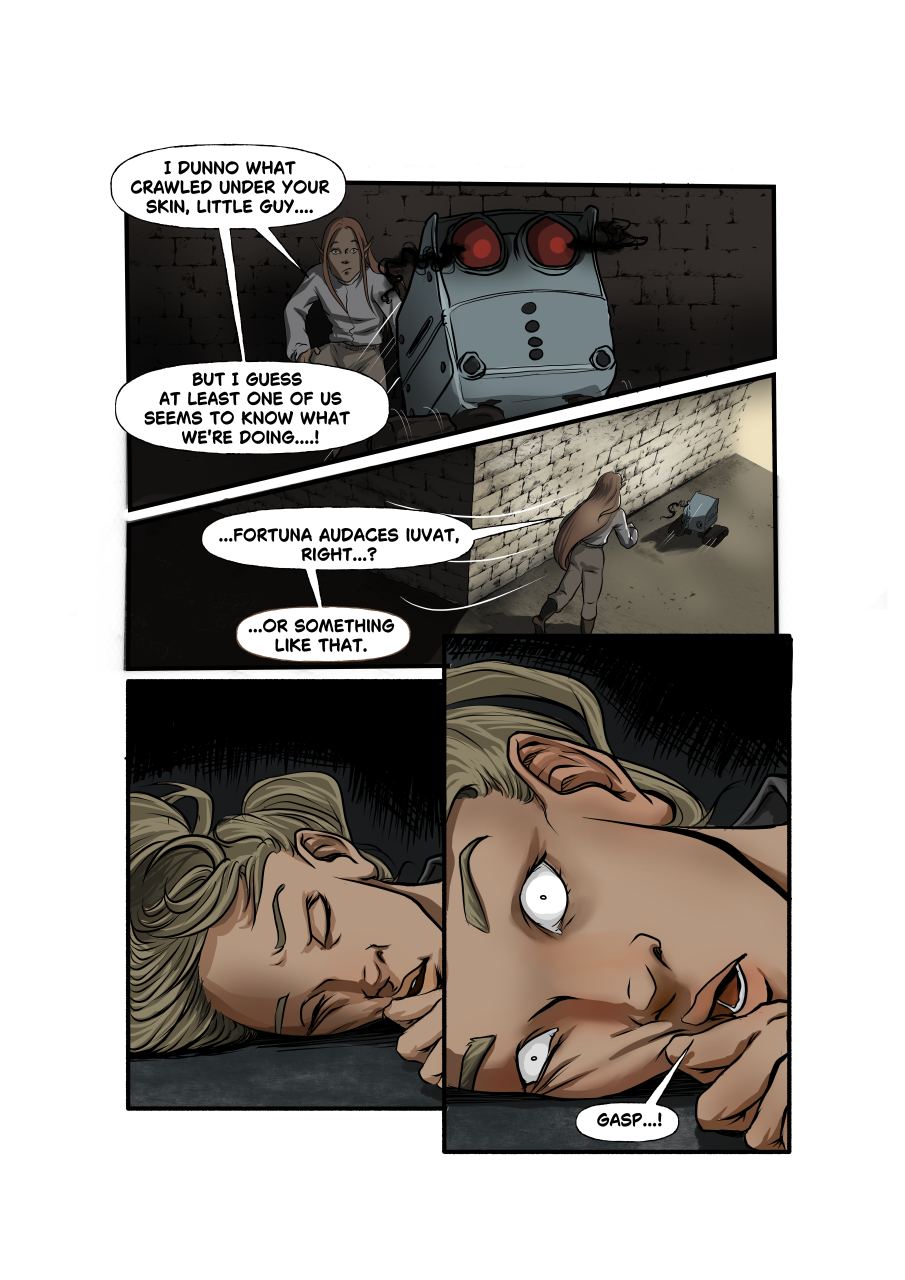 FaerieTales Issue 3, page 02. [Puck wakes up in the alley]