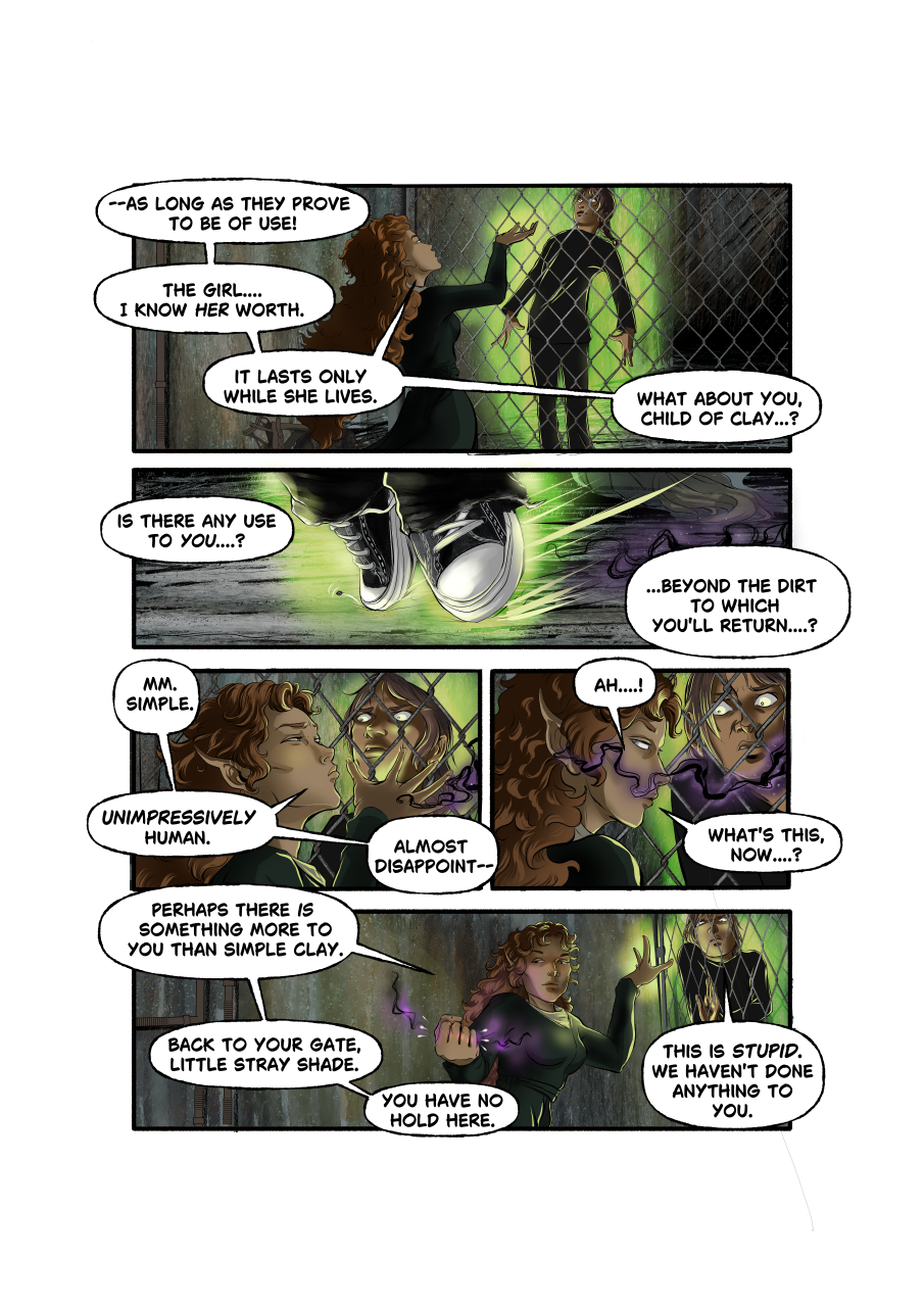 FaerieTales Issue 3, page 13. [Biv gets up close and personal with a woman]